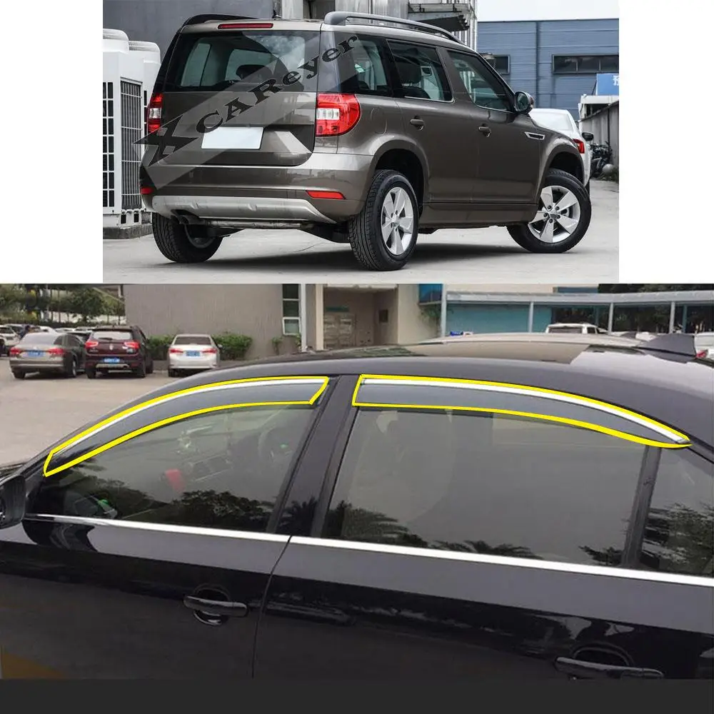 Car Sticker Plastic Window Glass Wind Visor Weather Rain/Sun Guard Vent Protector For SKODA Yeti 2014-2019
Car Sticker Plastic Window Glass Wind Visor Weather Rain/Sun Guard Vent Protector For SKODA Yeti 2014-2019