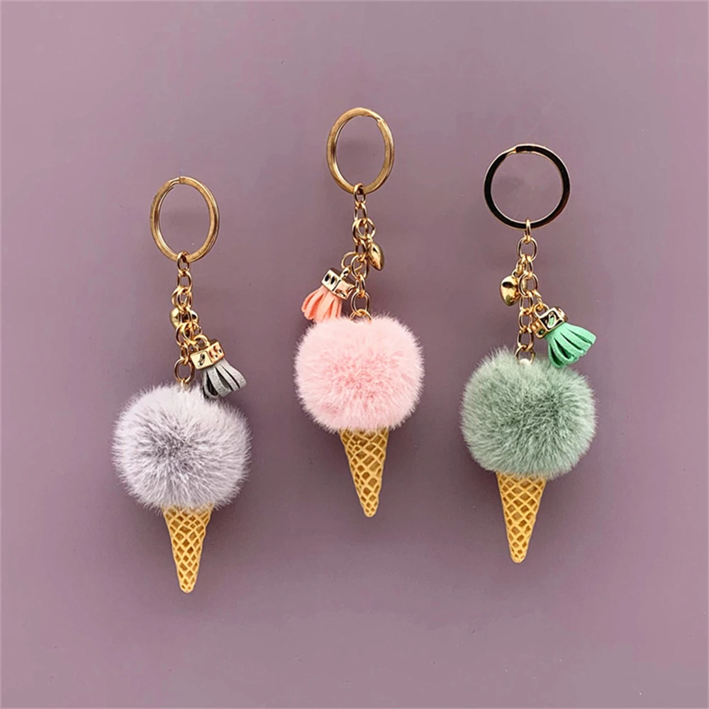 Creative Ice Cream Pendant Keychain Cute Cartoon Keychain Plush Bags Hang Cone Car Key Chain Ring Bags Pendant Jewelry Gifts
Creative Ice Cream Pendant Keychain Cute Cartoon Keychain Plush Bags Hang Cone Car Key Chain Ring Bags Pendant Jewelry Gifts