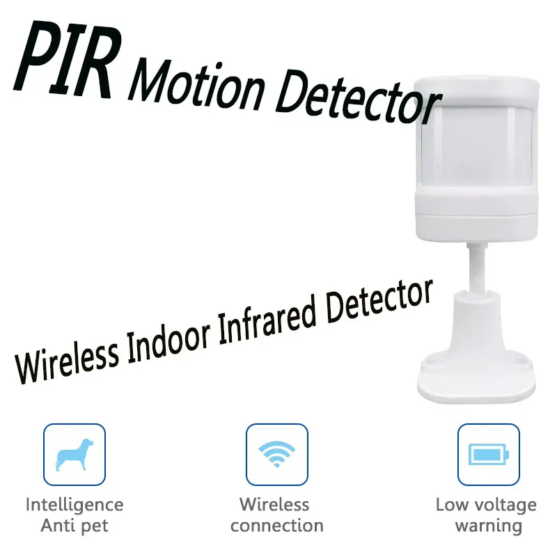 433Mhz EV1527 Wireless Mini Intelligent Infrared PIR Motion Sensor Detector For GSM WIFI Home Burglar Alarm System Security Kit
433Mhz EV1527 Wireless Mini Intelligent Infrared PIR Motion Sensor Detector For GSM WIFI Home Burglar Alarm System Security Kit