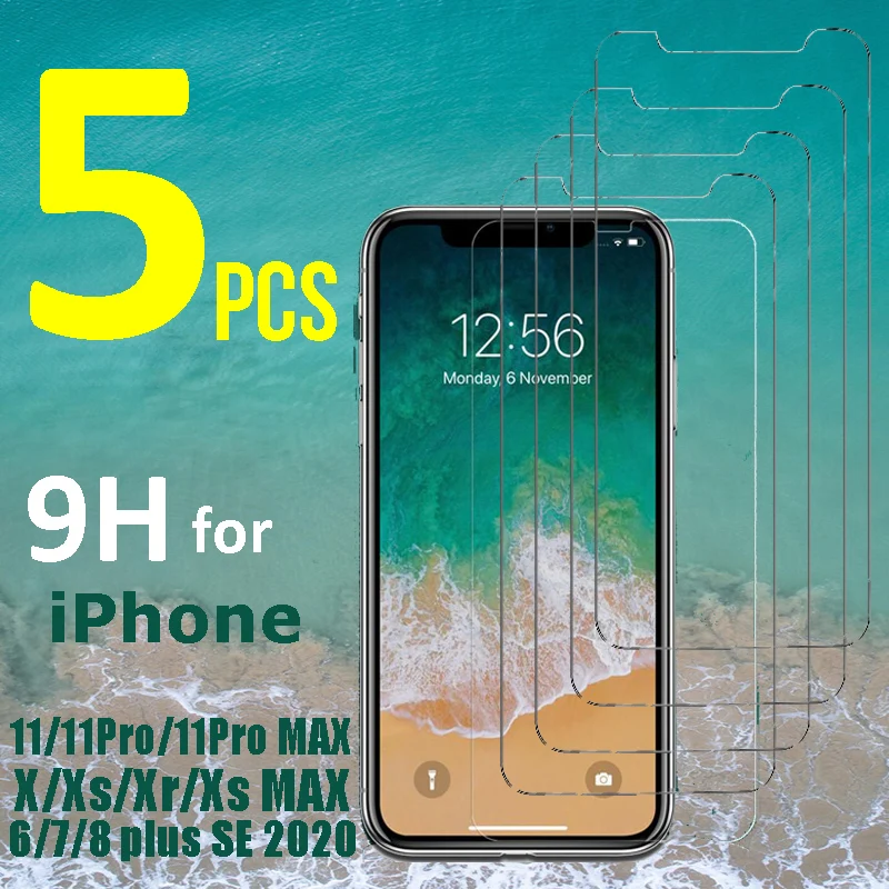Waterproof Shockproof Protective Glass on Iphone X XS 11 Pro Max XR 7 8 Plus 6 5s Screen Protectors 9H Tempered Glass 1/3/5pcs
Waterproof Shockproof Protective Glass on Iphone X XS 11 Pro Max XR 7 8 Plus 6 5s Screen Protectors 9H Tempered Glass 1/3/5pcs