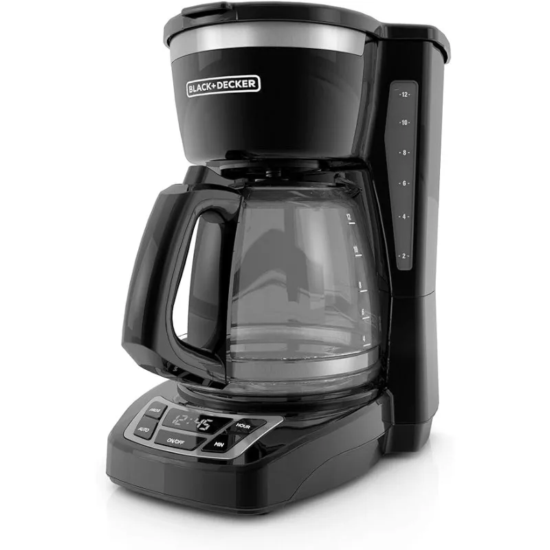 Black+Decker CM1160B 12-Cup Programmable Coffee Maker, Black/Stainless Steel 
Black+Decker CM1160B 12-Cup Programmable Coffee Maker, Black/Stainless Steel