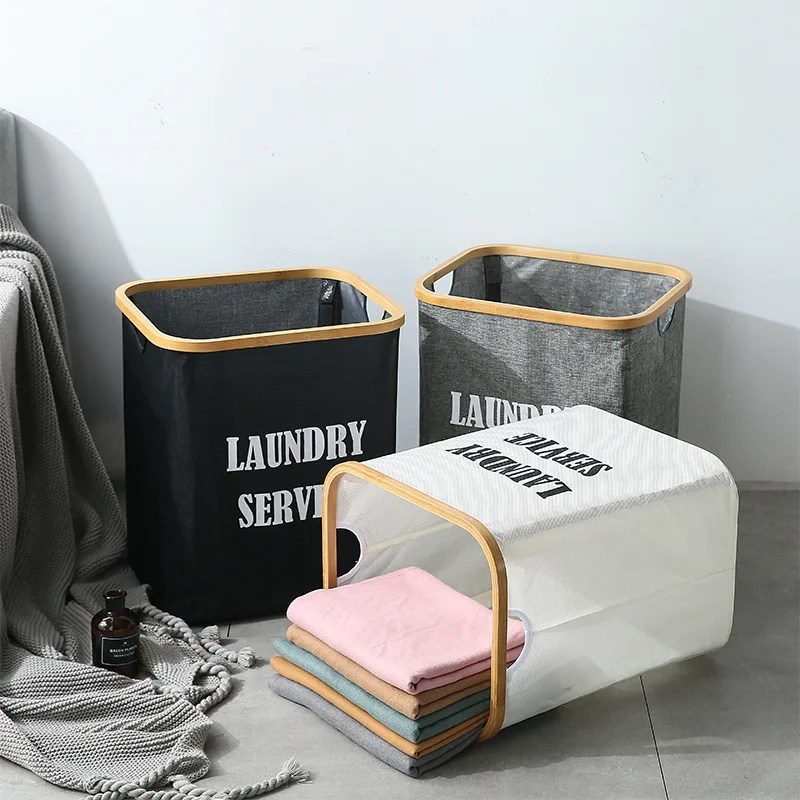 Square bamboo basket storage basket folding laundry basket fabric laundry basket storage barrel
Square bamboo basket storage basket folding laundry basket fabric laundry basket storage barrel