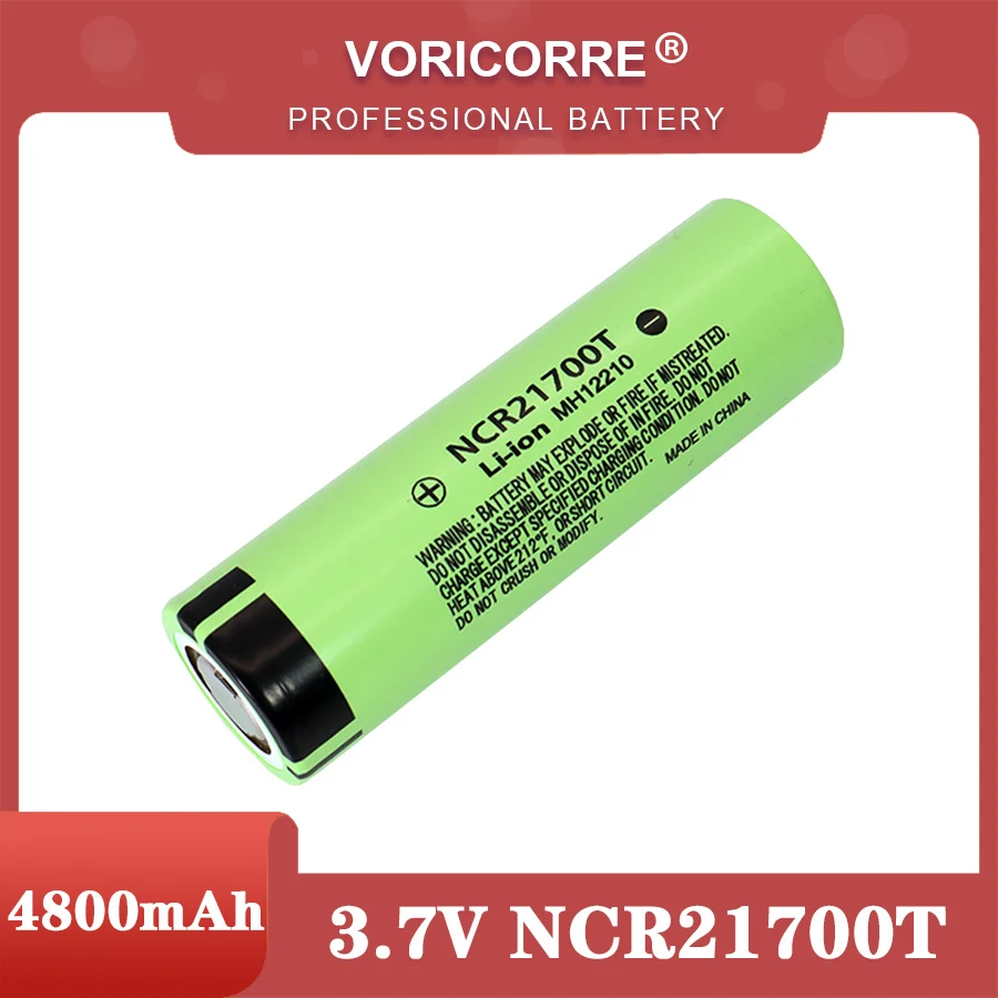 3.7V NCR21700T 4800mAh li-lon battery 15A power 5C Rate Discharge ternary lithium batteries DIY Electric car battery pack
3.7V NCR21700T 4800mAh li-lon battery 15A power 5C Rate Discharge ternary lithium batteries DIY Electric car battery pack