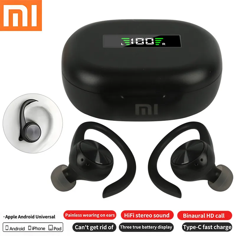 

Xiaomi Sports Bluetooth Wireless Headphones IPX5 Waterproof Ear Hooks Earphones TWS HiFi Stereo Music Earbuds Airdots With Mic