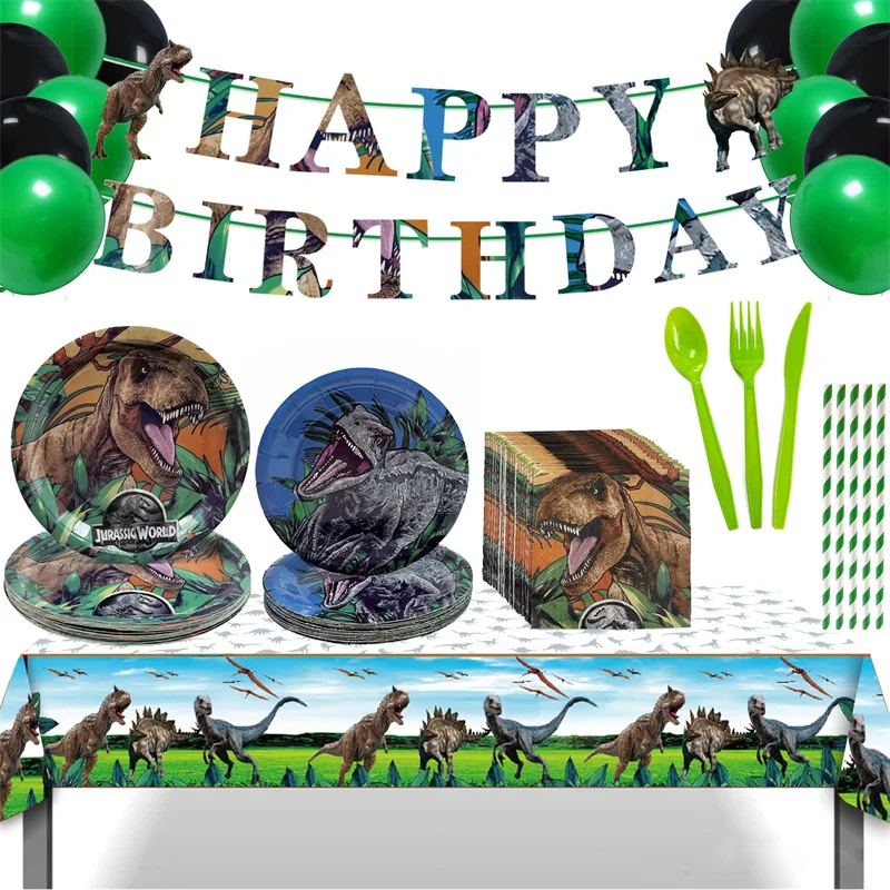 Dinosaur Disposable Tableware Jungle Safari Dino Happy Birthday Banner Backdrops Tablecover for Baby Shower Wedding Party Decor
Dinosaur Disposable Tableware Jungle Safari Dino Happy Birthday Banner Backdrops Tablecover for Baby Shower Wedding Party Decor