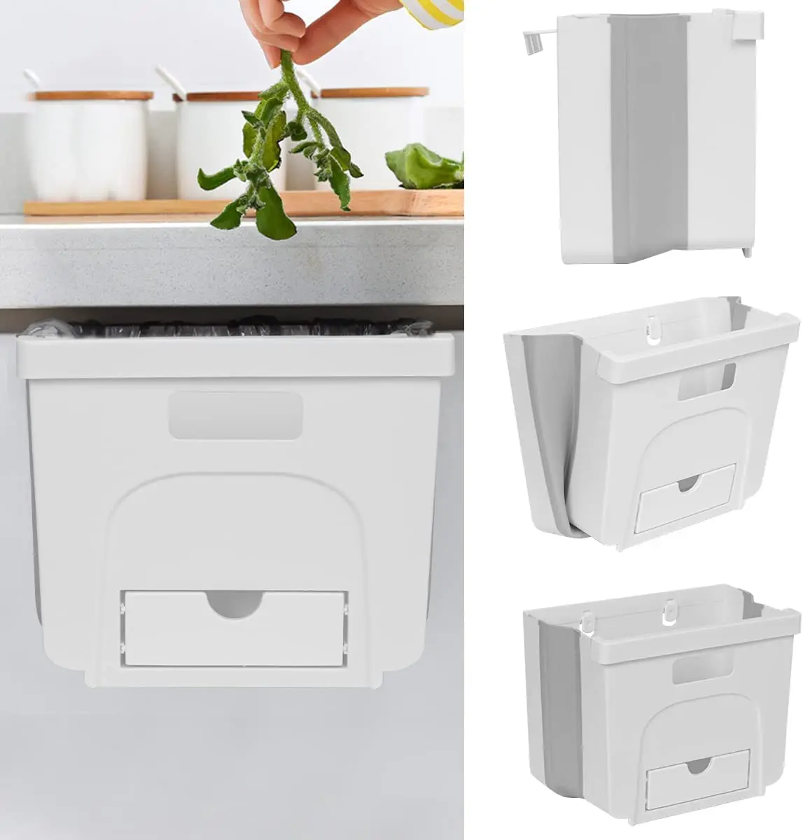 Hanging Trash Cans Kitchen Collapsible Hanging Waste BinsWall Mounted Folding Waste BinsHanging Garbage Can For Kitchen Cabinet
Hanging Trash Cans Kitchen Collapsible Hanging Waste BinsWall Mounted Folding Waste BinsHanging Garbage Can For Kitchen Cabinet
