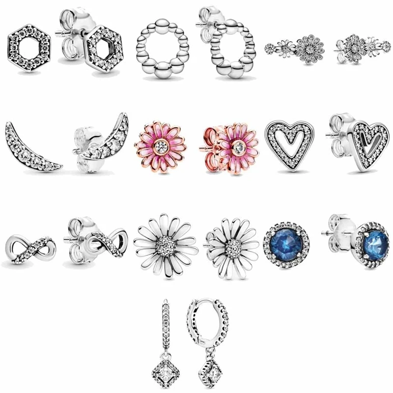 100% 925 Sterling Silver DIY Designer Handmades Making Accessories Perlas Naturales Earrings Fit Original Pandora Women Jewelry
100% 925 Sterling Silver DIY Designer Handmades Making Accessories Perlas Naturales Earrings Fit Original Pandora Women Jewelry