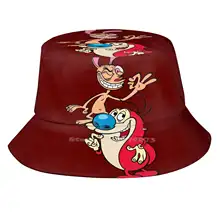 R&s 2.0 Unisex Fisherman Hats Bucket Hats Ren And Stimpy