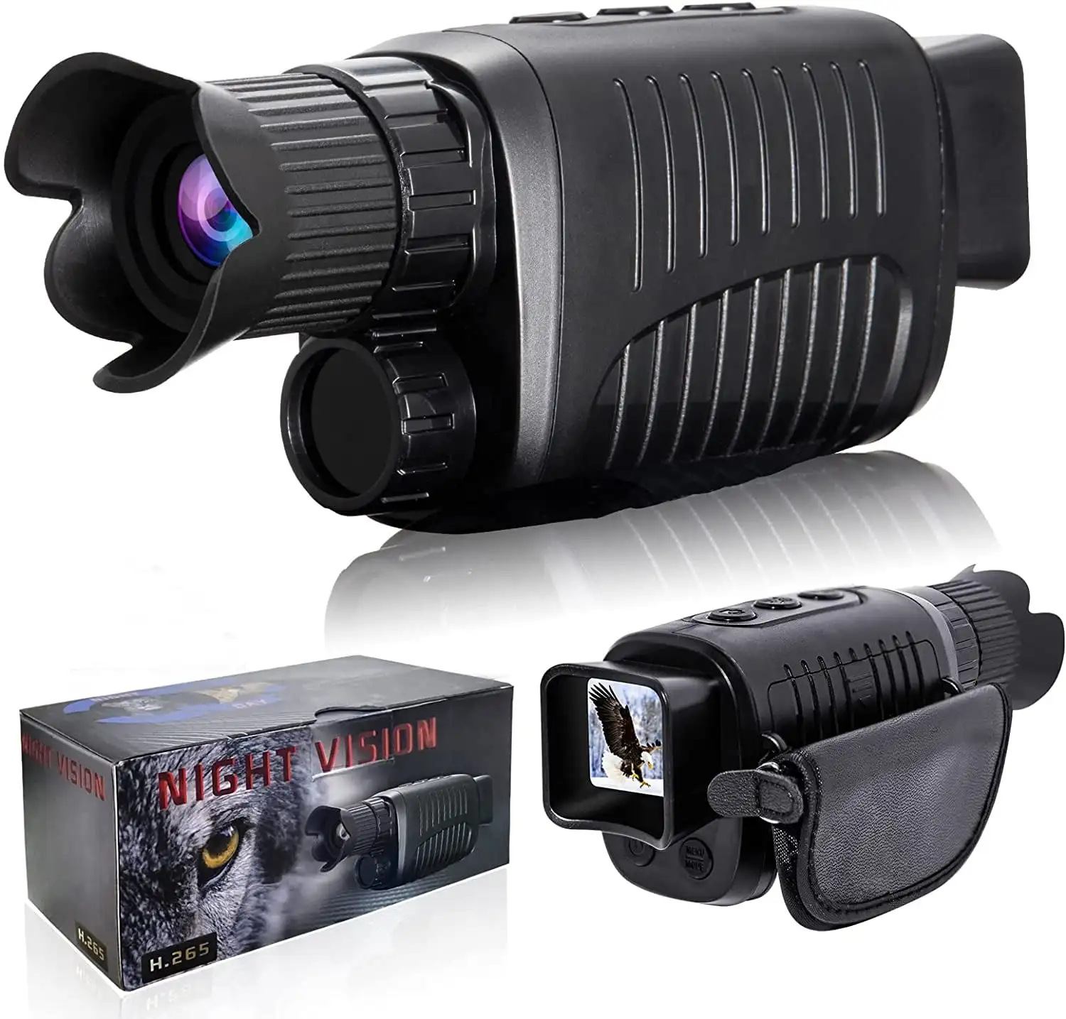 Digital Night Vision Monocular for 100% Darkness, Infrared Night Vision for Hunting,Camping,Surveillance
Digital Night Vision Monocular for 100% Darkness, Infrared Night Vision for Hunting,Camping,Surveillance