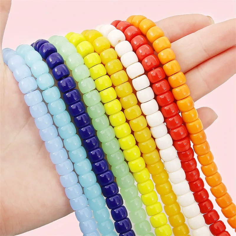 8mm Glass Smooth Barrel Beads Round Beads Crystal Beads Handmade Diy Earrings Bracelet Beaded Jewelry Material Glass Beads
8mm Glass Smooth Barrel Beads Round Beads Crystal Beads Handmade Diy Earrings Bracelet Beaded Jewelry Material Glass Beads