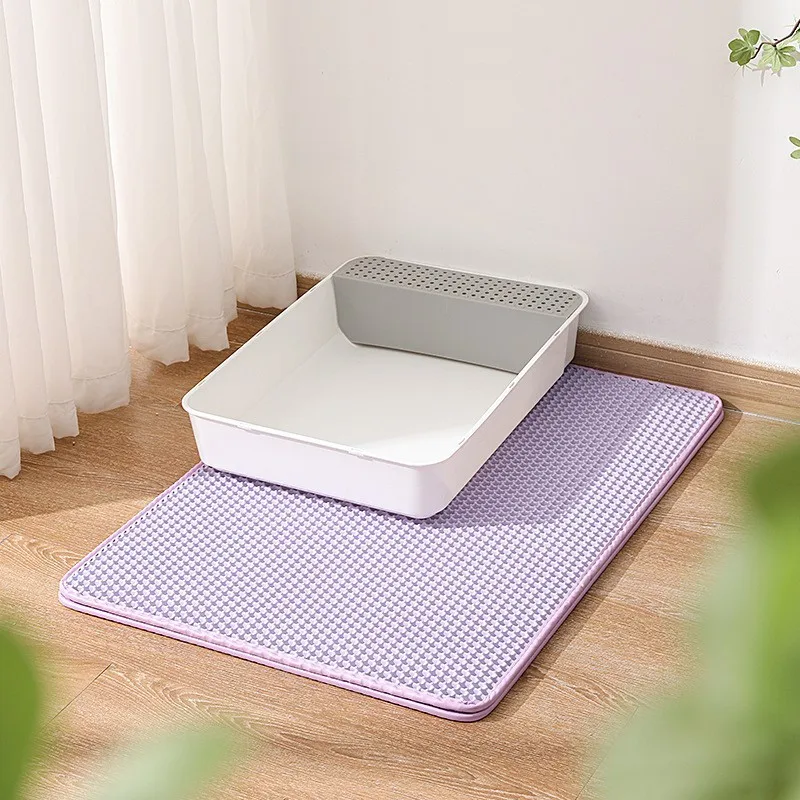 Cat litter basin pad, PVC rectangular pet pad, cat rubbing foot pad, cat litter anti stripping pad, cat toilet floor pad
Cat litter basin pad, PVC rectangular pet pad, cat rubbing foot pad, cat litter anti stripping pad, cat toilet floor pad