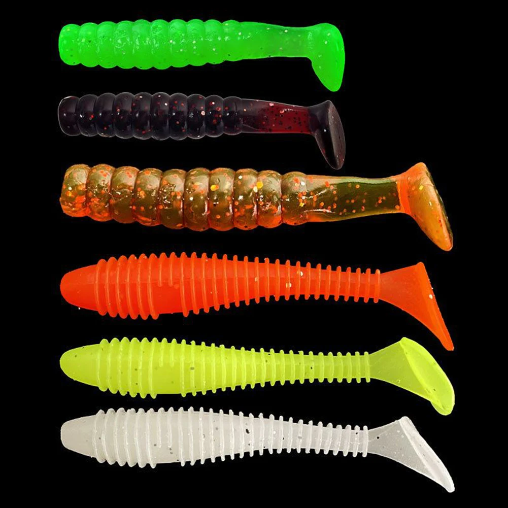 34Pcs/set Fishing Soft Bait Set Threaded T-Tail Colorful Lure Baits Fish Hooks Streamer Sea Fishing Spoon Lure
34Pcs/set Fishing Soft Bait Set Threaded T-Tail Colorful Lure Baits Fish Hooks Streamer Sea Fishing Spoon Lure