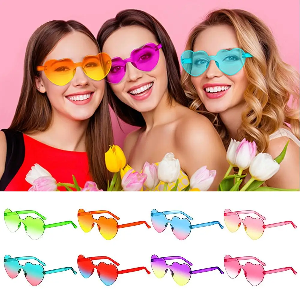 Trendy Adults Candy Color Gradient Lenses Shades Party Sun Glasses Heart-shaped Sunglasses Heart Glasses
Trendy Adults Candy Color Gradient Lenses Shades Party Sun Glasses Heart-shaped Sunglasses Heart Glasses