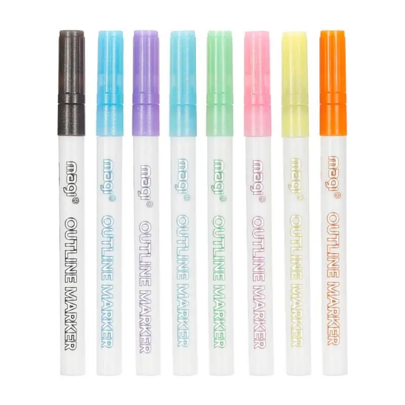 Gleamy Outline Pen School Supplies Card DIY Student Marker For Art Drawing Greeting Cards Crafts Posters Painting
Gleamy Outline Pen School Supplies Card DIY Student Marker For Art Drawing Greeting Cards Crafts Posters Painting