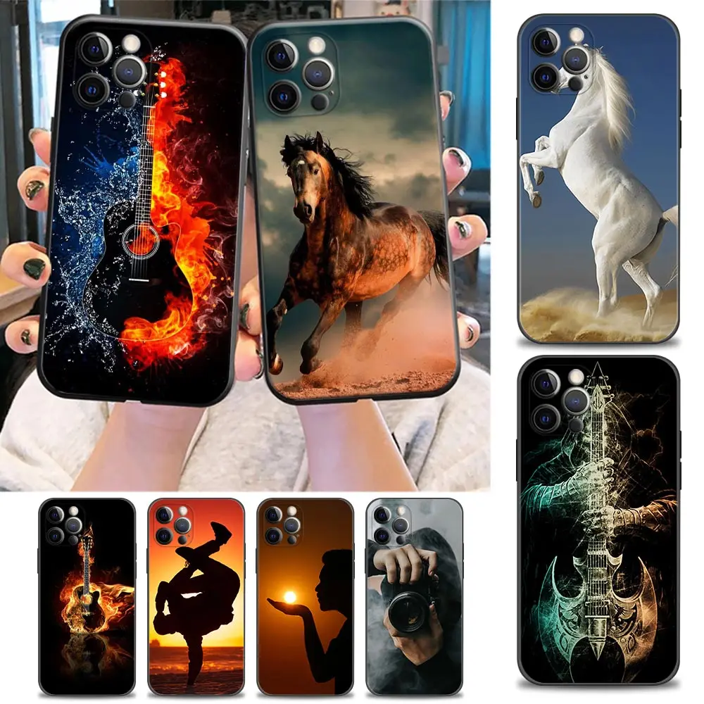Cell Phone Case for iPhone 11 12 13 Pro Max 7 8 SE XR XS Max 5 5s 6 6s Plus Soft Silicone Cover Luxury Camera lens guitar Horse
Cell Phone Case for iPhone 11 12 13 Pro Max 7 8 SE XR XS Max 5 5s 6 6s Plus Soft Silicone Cover Luxury Camera lens guitar Horse
