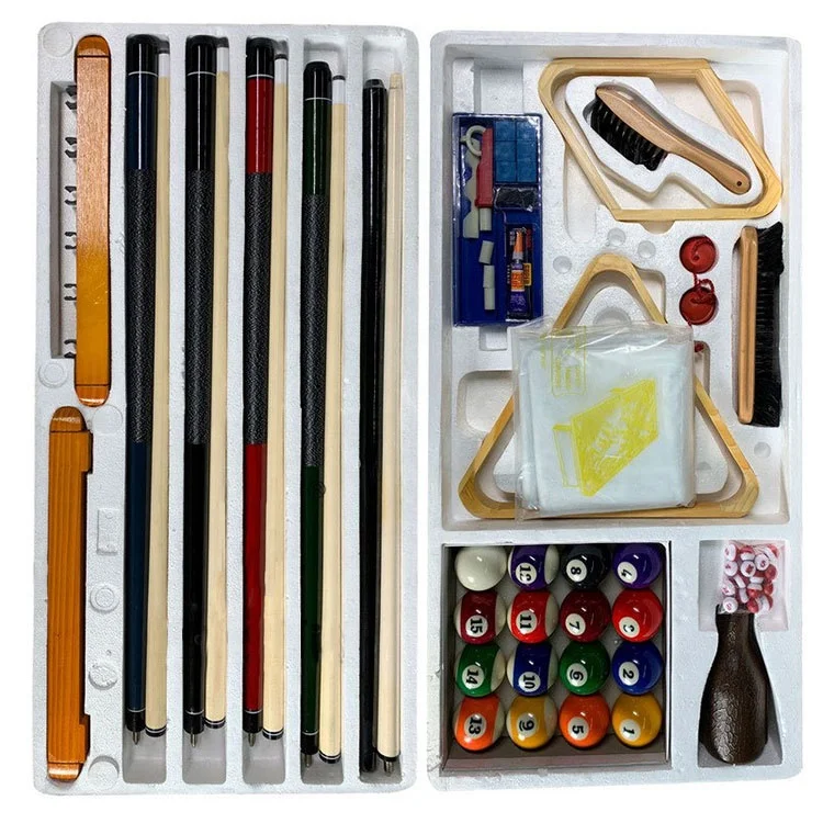 Cue Repairing Box Bridge 1/2 Stick Cue Rack Pool Balls 57mm Wood Brush Chalk Holder Snooker Cue Billiard Accessories Kit
Cue Repairing Box Bridge 1/2 Stick Cue Rack Pool Balls 57mm Wood Brush Chalk Holder Snooker Cue Billiard Accessories Kit