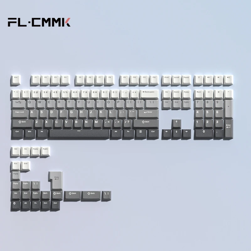 

FL ESPORTS Gradient Keycap Mechanical Keyboard Two-Color Injection Molding Process PBT Material 68 87 98 Keys Are Compatible
