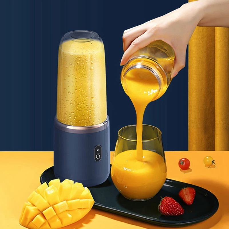 New Portable Blender 400Ml Electric Juicer Lemon Orange Fruit Squeezer Wireless Rechargable 21000Rpm Mixer
New Portable Blender 400Ml Electric Juicer Lemon Orange Fruit Squeezer Wireless Rechargable 21000Rpm Mixer