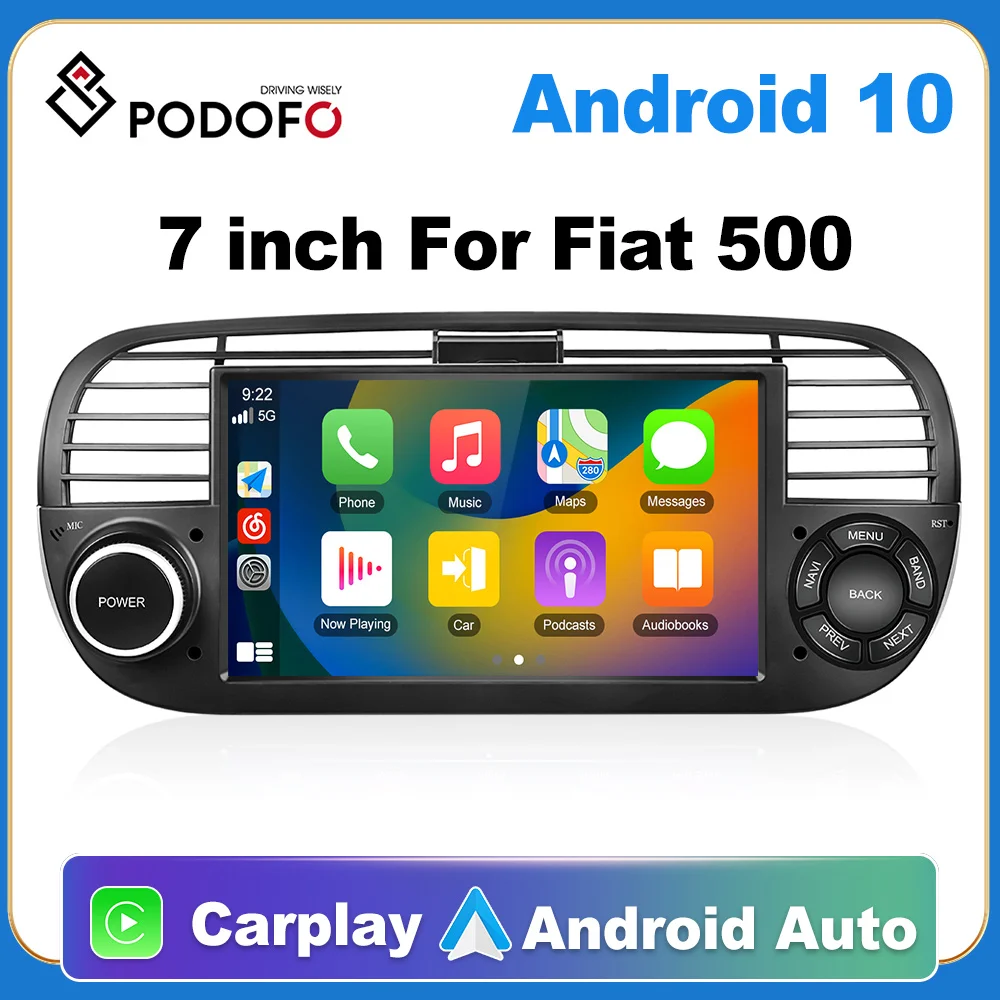 Podofo автомобильный Android CarPlay Радио мультимедийный плеер для Fiat 500 2007-2015 2 Din Авторадио Видео AI голосовой GPS Navi 4G WiFi
Podofo автомобильный Android CarPlay Радио мультимедийный плеер для Fiat 500 2007-2015 2 Din Авторадио Видео AI голосовой GPS Navi 4G WiFi