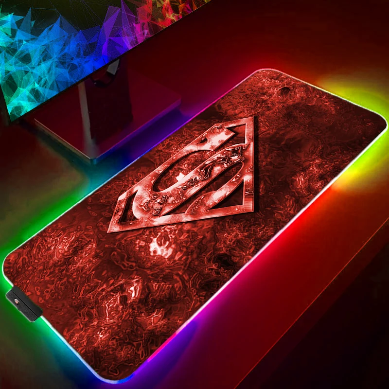 Superman Logo RGB Keyboard Mousepad Computer Gaming Mouse Pad Speed Large Accessories Mouse Mats Office Desk Protector Desktop
Superman Logo RGB Keyboard Mousepad Computer Gaming Mouse Pad Speed Large Accessories Mouse Mats Office Desk Protector Desktop