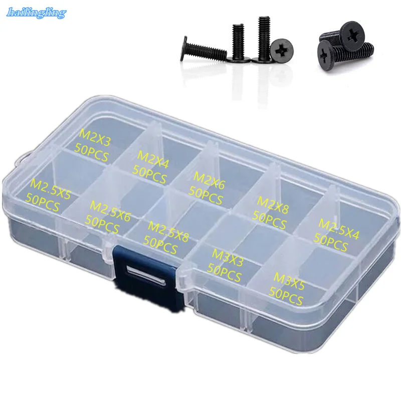 500PCS/Box CM M2 M2.5 M3 304 Stainless Steel Cross Phillips Ultra Thin Flat Wafer Head Screw Bolt For Laptop Screws Set Kit
500PCS/Box CM M2 M2.5 M3 304 Stainless Steel Cross Phillips Ultra Thin Flat Wafer Head Screw Bolt For Laptop Screws Set Kit