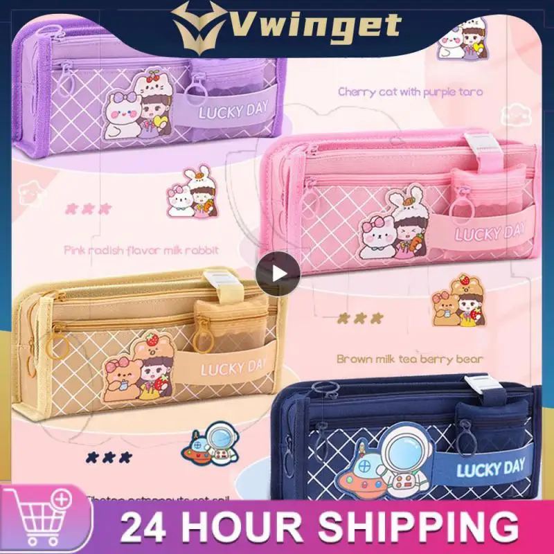 Lightly Waterproof Pencil Case High Color Value Stationery Box Not Dirty Cartoon Pencil Bag Large Capacity Student Supplies
Lightly Waterproof Pencil Case High Color Value Stationery Box Not Dirty Cartoon Pencil Bag Large Capacity Student Supplies
