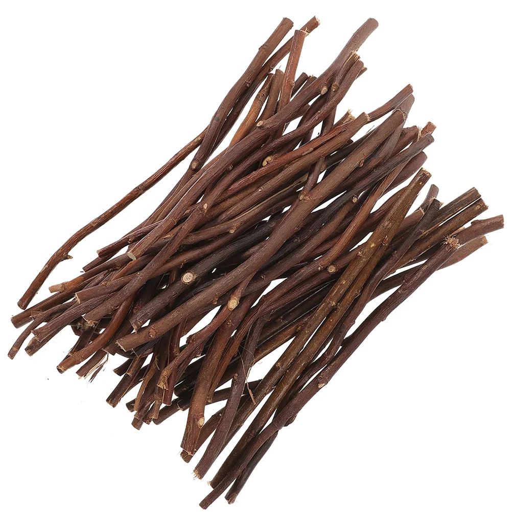 

50 Pcs Crafts DIY Natural Wood Sticks Dried Flowers Accessory Log Crafting Twigs