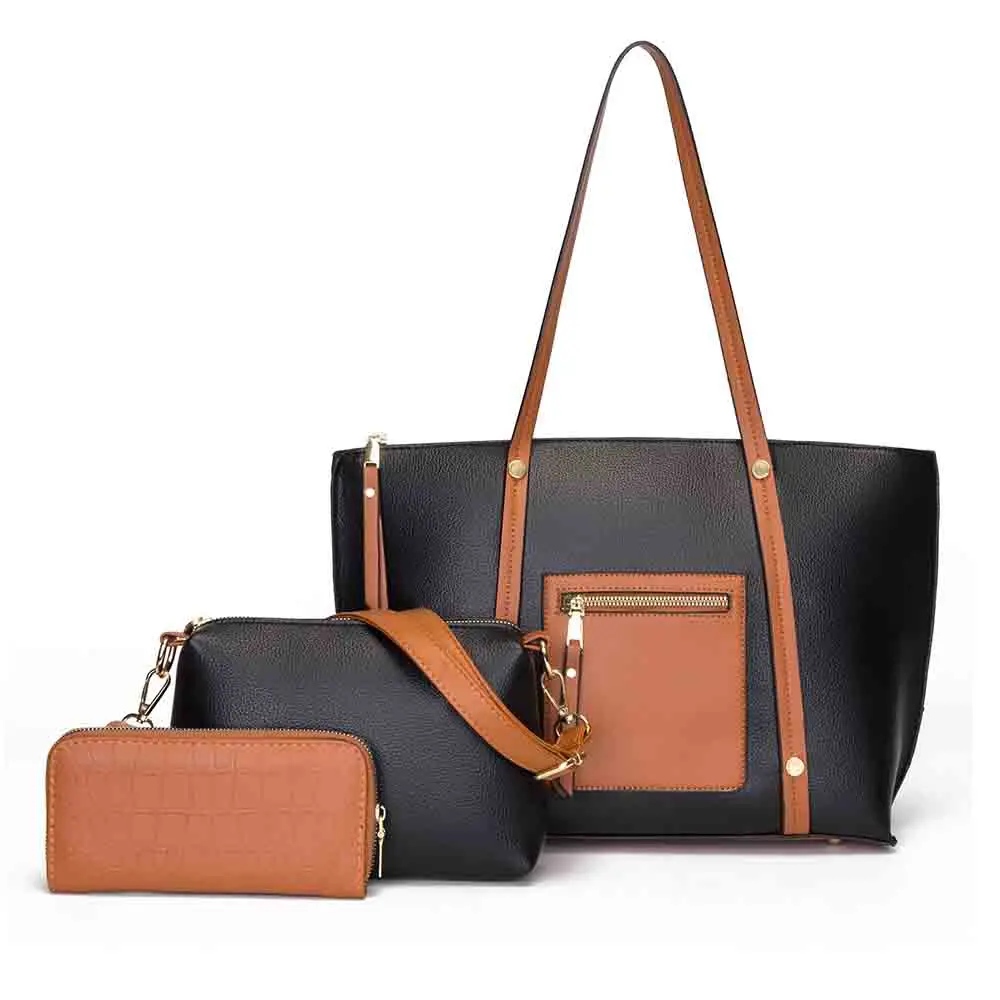 Oversized 3 Pcs Set Women Tote Bag Large Shopper Bag High Quality Litchi PU Leather Roomy Travel Handbag 2022 New Wholesale
Oversized 3 Pcs Set Women Tote Bag Large Shopper Bag High Quality Litchi PU Leather Roomy Travel Handbag 2022 New Wholesale