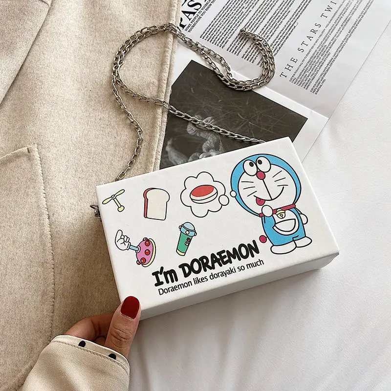 Doraemon Surrounding Fashion Box Bag Shoulder Chain Bag Summer Messenger Bag Small Square Bag Best Birthday Gift for Girlfriend
Doraemon Surrounding Fashion Box Bag Shoulder Chain Bag Summer Messenger Bag Small Square Bag Best Birthday Gift for Girlfriend