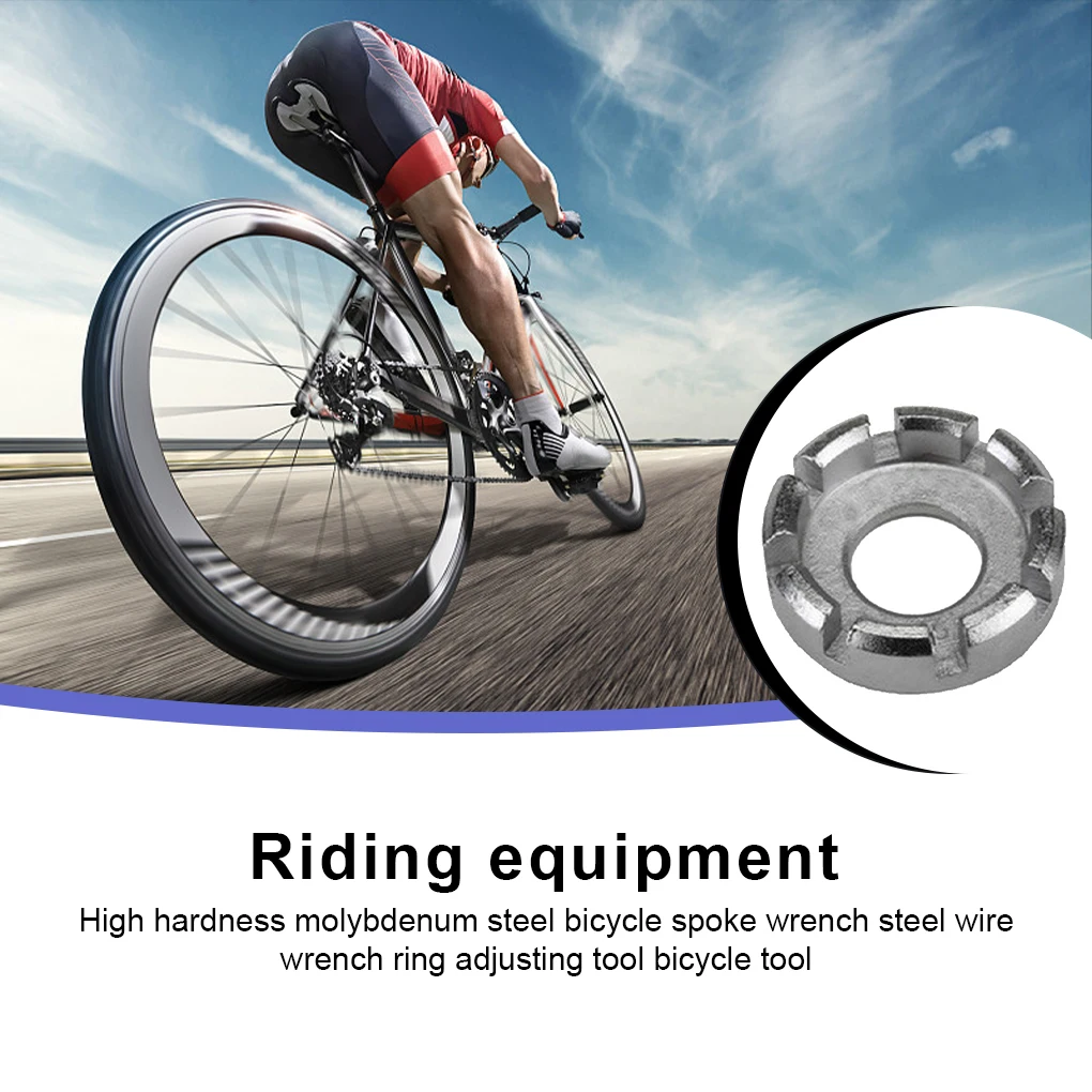 8 Way Bike Spoke Wrench Nipple Key Circular Ring Lightweight Stable Waterproof Wheel Rim Spanner Bicycle Accessories
8 Way Bike Spoke Wrench Nipple Key Circular Ring Lightweight Stable Waterproof Wheel Rim Spanner Bicycle Accessories