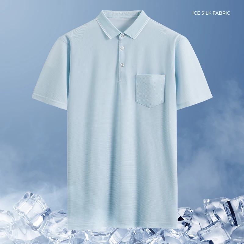 2022 New Middle-aged Men's Dad Summer Short-sleeved Male T-shirt Middle-aged Men's Ice Silk Lapel Comfortable Men's POLO Shirt
2022 New Middle-aged Men's Dad Summer Short-sleeved Male T-shirt Middle-aged Men's Ice Silk Lapel Comfortable Men's POLO Shirt