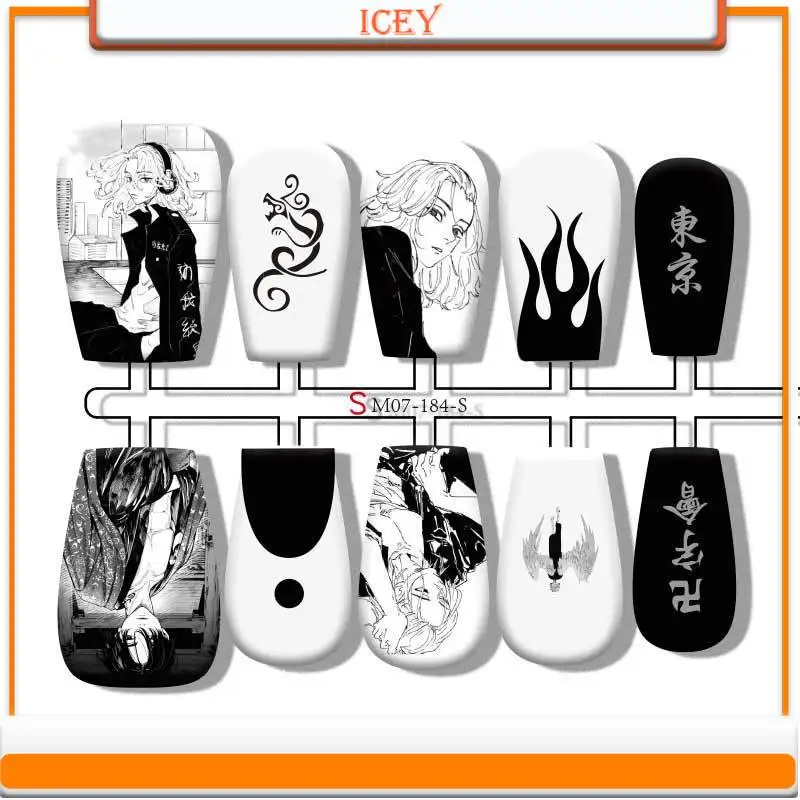 Icey Beauty Press on Nails Wearing Armor Аниме Безболезненная броня Готовый код продукта