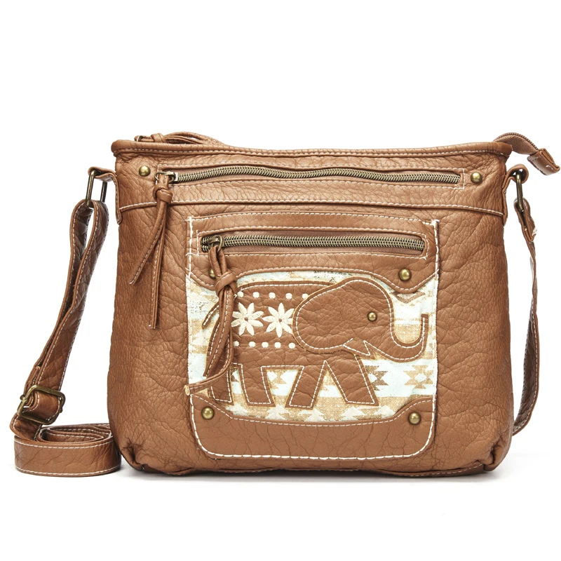 Brand Women Shoulder Bag Soft Leather Crossbody Bag Elephant Patchwork Messenger Purse Designer Leather Tote Bags
Brand Women Shoulder Bag Soft Leather Crossbody Bag Elephant Patchwork Messenger Purse Designer Leather Tote Bags