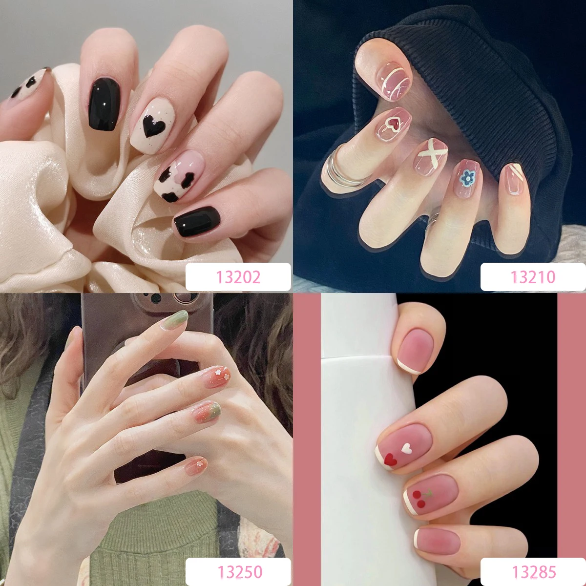 4 Boxes/Lot (96p) Black Cool Cow Short France Press on Nails Simple Design Full Cover Coffin Fake Nail Wholesale Free Shipping
4 Boxes/Lot (96p) Black Cool Cow Short France Press on Nails Simple Design Full Cover Coffin Fake Nail Wholesale Free Shipping