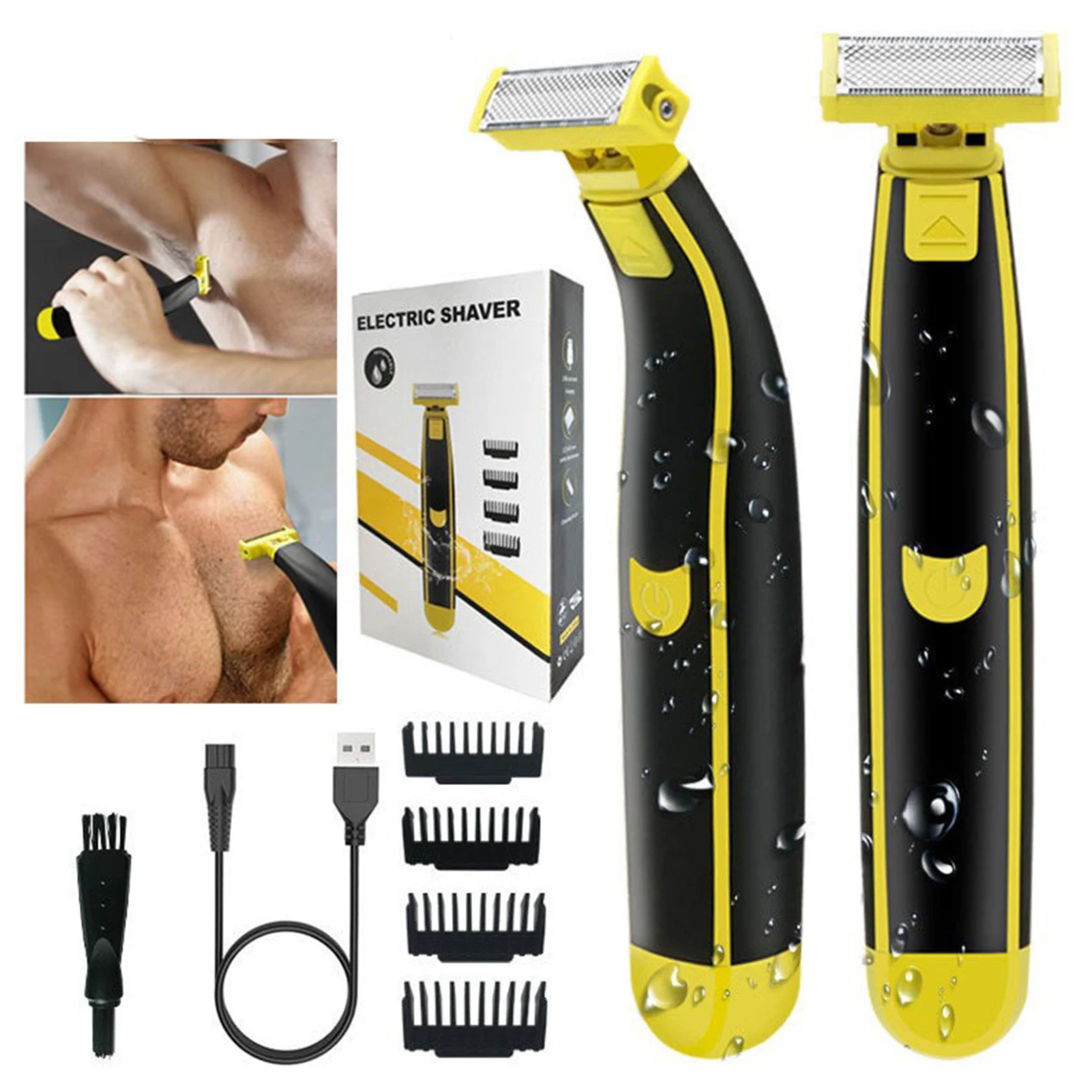 Electric Razor For Men Waterproof Beard Shaver for Shaving Face Rechargeable Wet & Dry Shave for Face Leg Arm Chest Pubic Hair
Electric Razor For Men Waterproof Beard Shaver for Shaving Face Rechargeable Wet & Dry Shave for Face Leg Arm Chest Pubic Hair