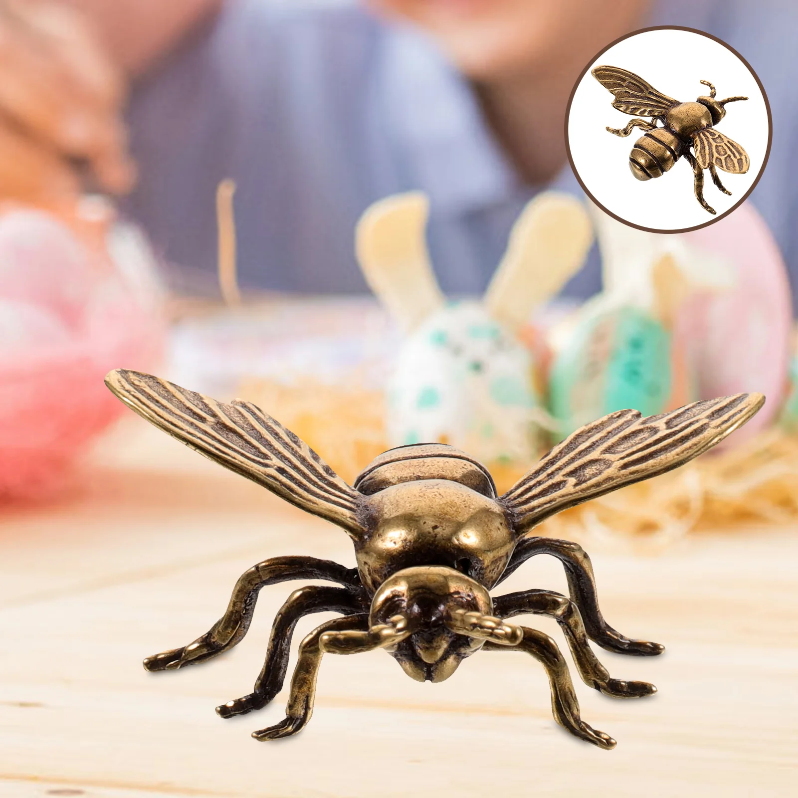 Brass Bee Desktop Adornment Blue Car Decor Creative Ornament Mini Plushies Small Animals
Brass Bee Desktop Adornment Blue Car Decor Creative Ornament Mini Plushies Small Animals