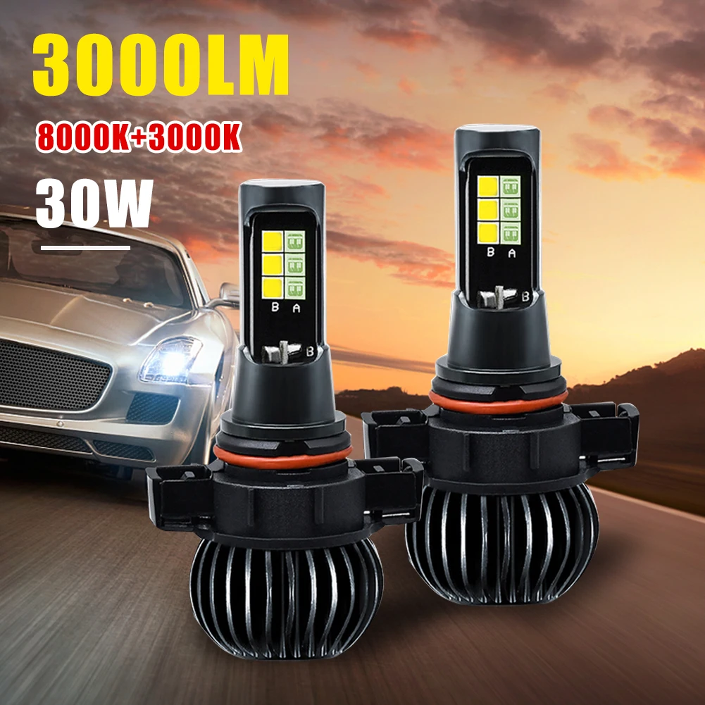 Car LED Headlight Bulb H7 9005 9006 H11 5202 H1 H3 880 881 Fog Light 30W Waterproof Dual Color Lamp Bulb EV14/EV15 3000LM
Car LED Headlight Bulb H7 9005 9006 H11 5202 H1 H3 880 881 Fog Light 30W Waterproof Dual Color Lamp Bulb EV14/EV15 3000LM