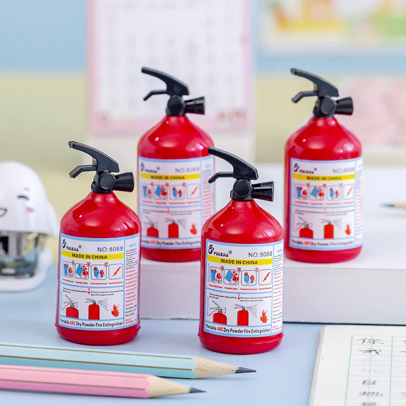 

2pcs fire extinguisher model pencil sharpener student stationery pencil sharpener planer pencil sharpener school supplies