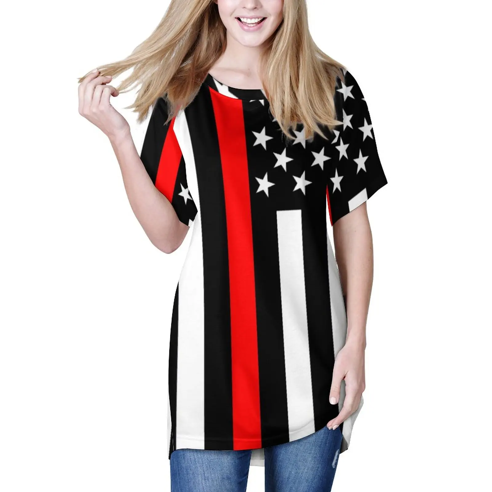 American Flag Graphic Long T Shirts Thin Red Line Star Print Street Wear T Shirt Short-Sleeve Vintage Big Size Tees Summer Tops 
American Flag Graphic Long T Shirts Thin Red Line Star Print Street Wear T Shirt Short-Sleeve Vintage Big Size Tees Summer Tops