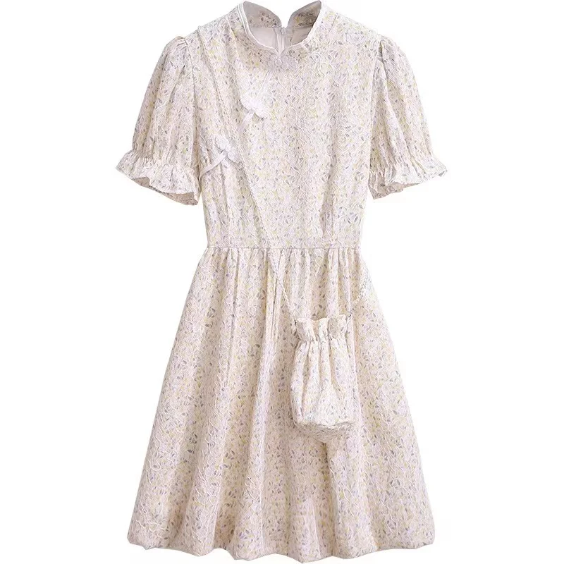 Preppy Style Improved Cheongsam Summer Dress 2023 Fashion Young Style Bubble Short Sleeved Fluffy Floral Girls Dresses
Preppy Style Improved Cheongsam Summer Dress 2023 Fashion Young Style Bubble Short Sleeved Fluffy Floral Girls Dresses