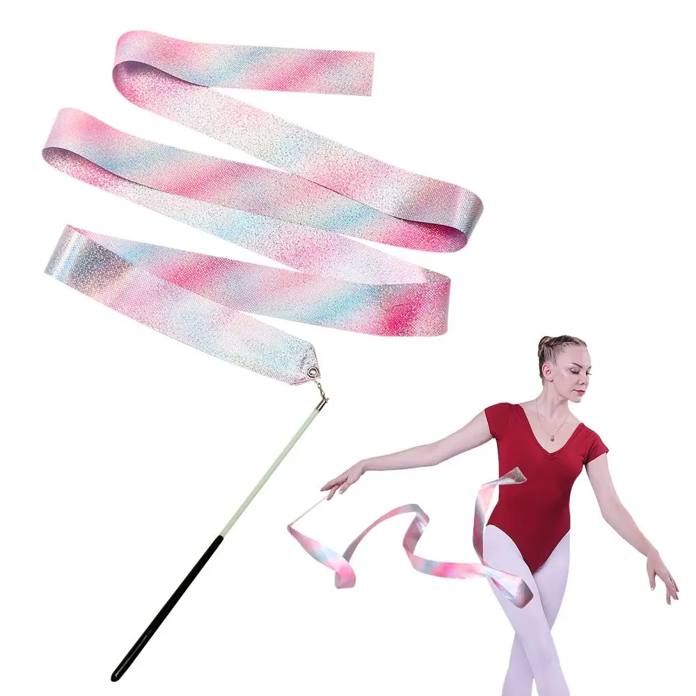 Training Star Streamer Ribbon Gymnastics Gym Stick Ribbons Toys Rod Rainbow Rhythmic Kids Flashing Twirling Art Ballet Dance
Training Star Streamer Ribbon Gymnastics Gym Stick Ribbons Toys Rod Rainbow Rhythmic Kids Flashing Twirling Art Ballet Dance