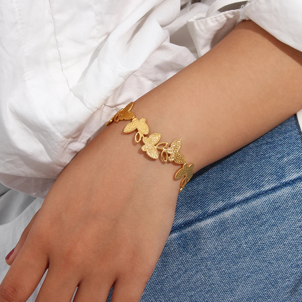 2022 New Statement Irregular Butterfly Cuff Bracelet For Woman Cute Lovely Fashion Butterfly Stainless Steel Adjustable Bangle
2022 New Statement Irregular Butterfly Cuff Bracelet For Woman Cute Lovely Fashion Butterfly Stainless Steel Adjustable Bangle