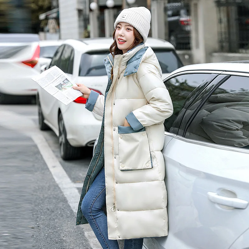 New 2022 Winter Women Cotton Jackets Loose Hooded Cotton Jacket for Woman Long Sleeve Over Knee Thick Warm Solid Jacket Coats
New 2022 Winter Women Cotton Jackets Loose Hooded Cotton Jacket for Woman Long Sleeve Over Knee Thick Warm Solid Jacket Coats