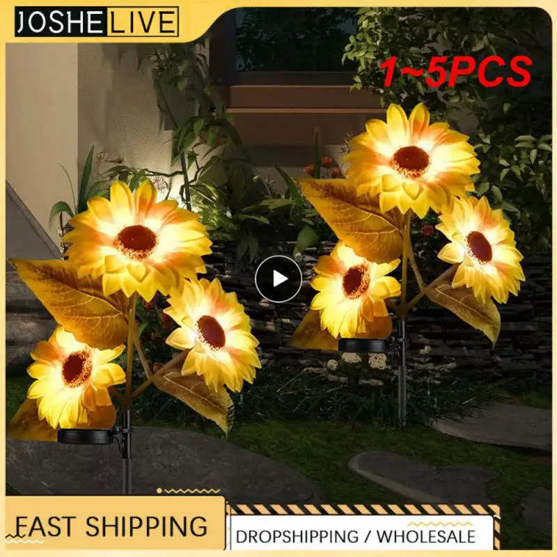 1~5PCS 1-Sunflower Solar Lights Garden Outdoor Solar Led Lights Waterproof LED Solar Lamp For Garden Decoration Lawn Pathway
1~5PCS 1-Sunflower Solar Lights Garden Outdoor Solar Led Lights Waterproof LED Solar Lamp For Garden Decoration Lawn Pathway