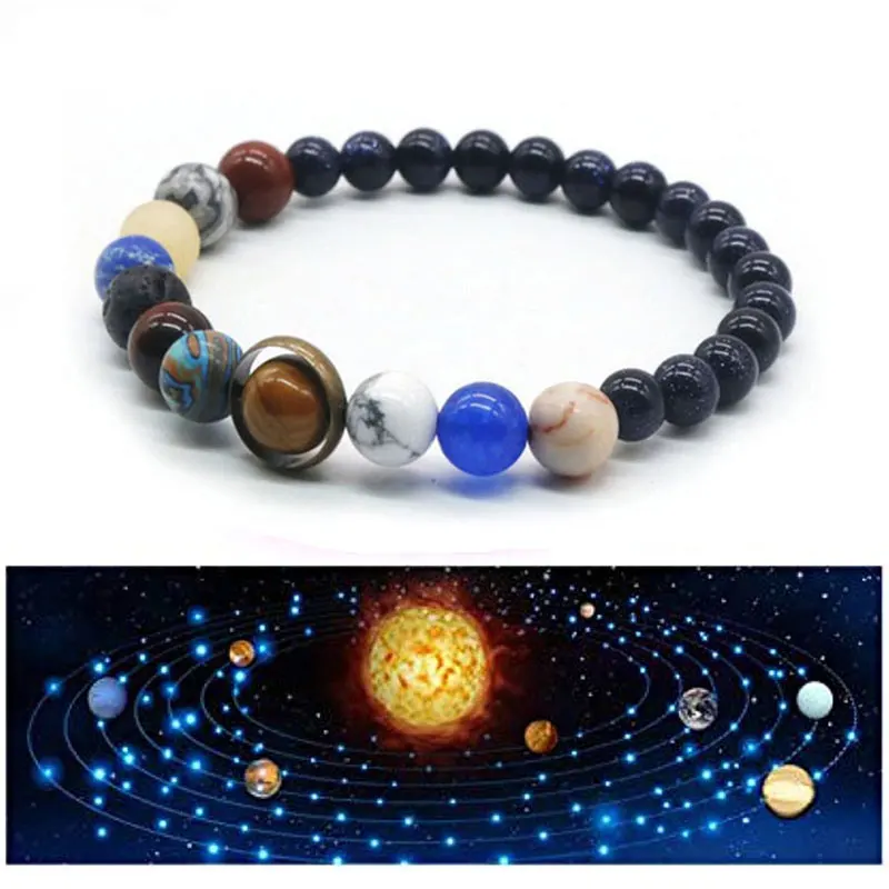 2022 Solar System Bracelet Anxiety Bracelet Adjustable Handmade Universe Galaxy Planet Star Natural Stone Beads Bracelet
2022 Solar System Bracelet Anxiety Bracelet Adjustable Handmade Universe Galaxy Planet Star Natural Stone Beads Bracelet