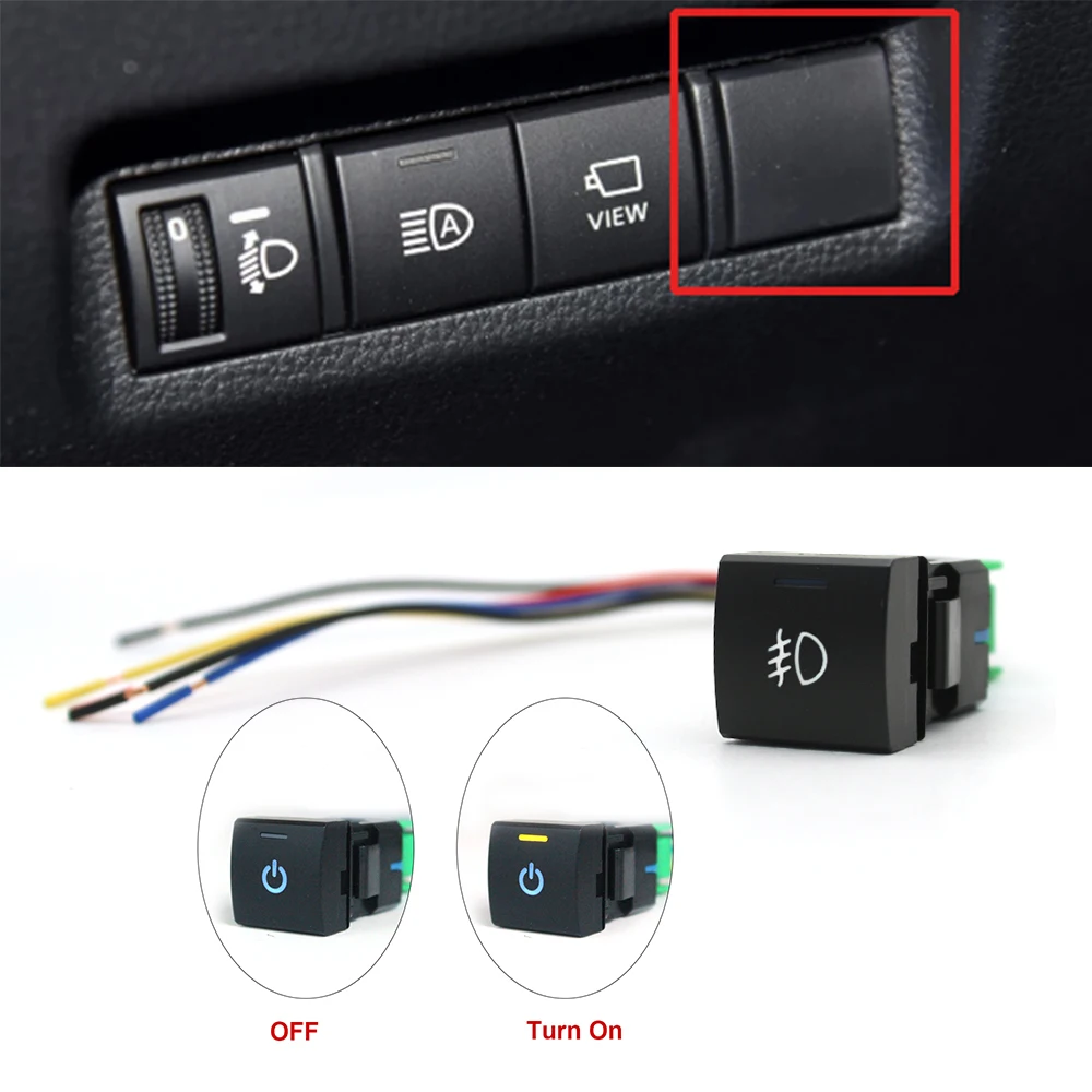 Кнопка переключения передних противотуманных фар с комплектом проводов, подходит для Toyota Camry для Avalon RAV4 2019 2020
Кнопка переключения передних противотуманных фар с комплектом проводов, подходит для Toyota Camry для Avalon RAV4 2019 2020