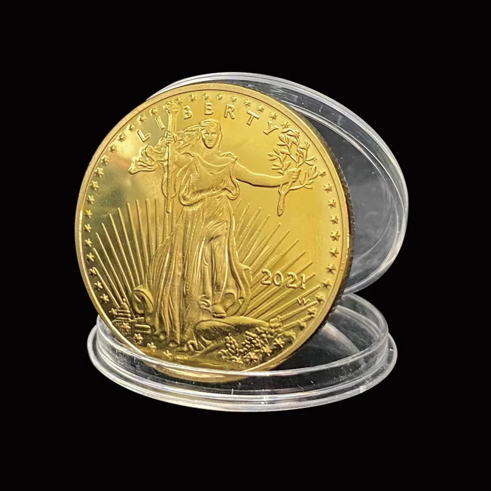 2021 United States Eagle The Liberty Godness Gold US Coins Collectibles For Collection Gifts God Bless American
2021 United States Eagle The Liberty Godness Gold US Coins Collectibles For Collection Gifts God Bless American