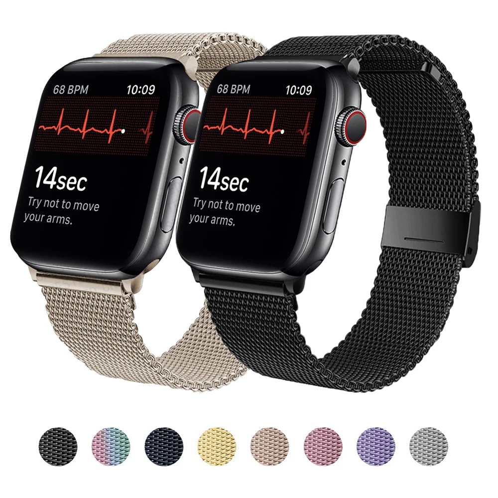 Strap For Apple Watch Ultra Band 49mm 44mm 45mm 40mm 41mm 42mm 38mm Milanese Loop bracelet correa iWatch series 7 se 3 5 6 8 4
Strap For Apple Watch Ultra Band 49mm 44mm 45mm 40mm 41mm 42mm 38mm Milanese Loop bracelet correa iWatch series 7 se 3 5 6 8 4