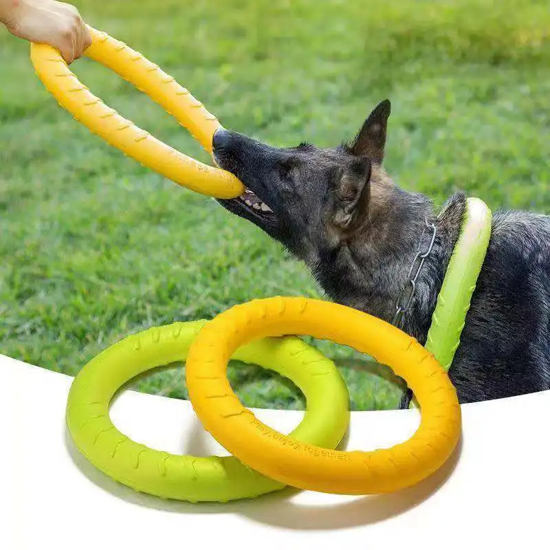 Dog Toys Pet Flying Disk Training Ring Puller Anti-Bite Floating Interactive Supplies Dog Toys Aggressive Chewing Dog Puzzle Toy 
Dog Toys Pet Flying Disk Training Ring Puller Anti-Bite Floating Interactive Supplies Dog Toys Aggressive Chewing Dog Puzzle Toy