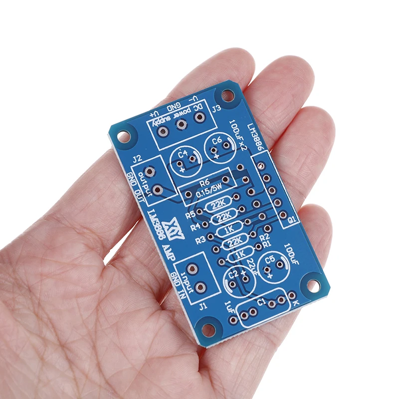 61mm x 37mm 60W Mono Power Amplifier Module Blue board using LM3886TF double-sided circuit boards AC 20V~28V
61mm x 37mm 60W Mono Power Amplifier Module Blue board using LM3886TF double-sided circuit boards AC 20V~28V